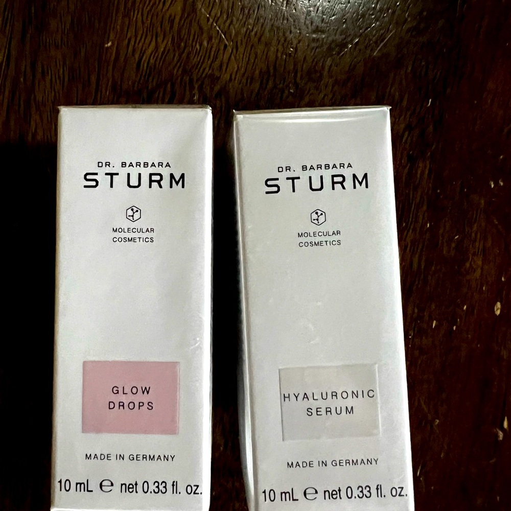 Dr Barbara Sturm Hyaluronic serum and Glow Drops
